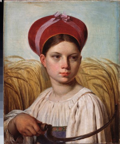 Schnitterin von Aleksei Gavrilovich Venetsianov