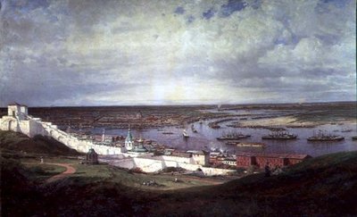 Ansicht von Nischni Nowgorod von Aleksei Petrovich Bogolyubov