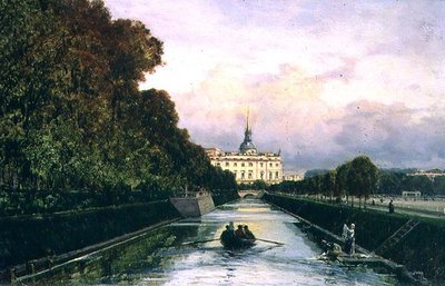 Ansicht des Lebyazhyeva-Kanals in Richtung des Mikhailovsky-Palastes, St. Petersburg von Aleksei Petrovich Bogolyubov
