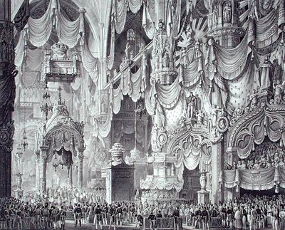 Krönung von Ferdinand I. (1793-1875) im Mailänder Dom von Alessandro (after) Sanquirico
