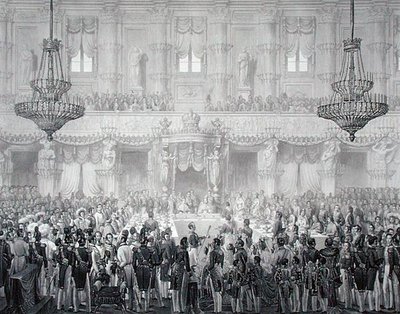 Staatsbankett zur Feier der Krönung von Ferdinand I. (1793-1875) von Alessandro (after) Sanquirico