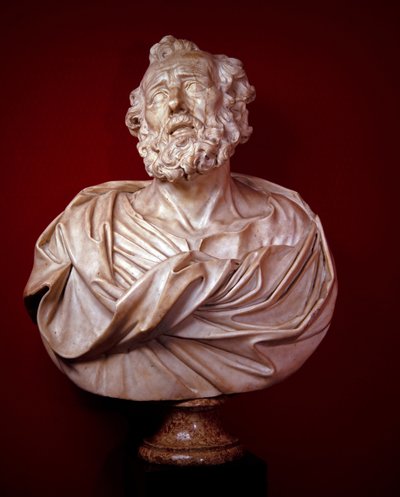 Marmorbüsten von St. Peter und St. Paul von Alessandro Algardi