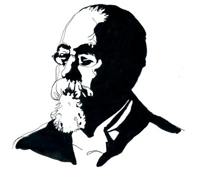 Porträt von Cesare Lombroso (1835-1909) Gründer der italienischen Schule der Kriminologie von Alessandro Lonati