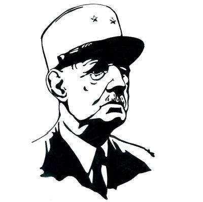 Porträt von General Charles de Gaulle (1890-1970) von Alessandro Lonati