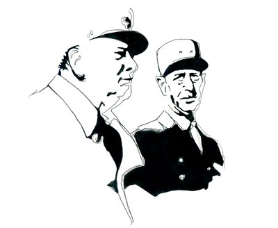 Porträt von General Charles de Gaulle und Winston Churchill von Alessandro Lonati