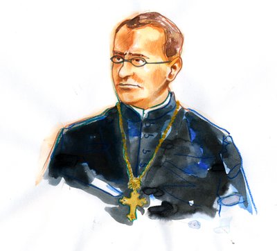 Porträt von Gregor Mendel (1822-1884), katholischer Mönch und Botaniker, Begründer der Genetik von Alessandro Lonati