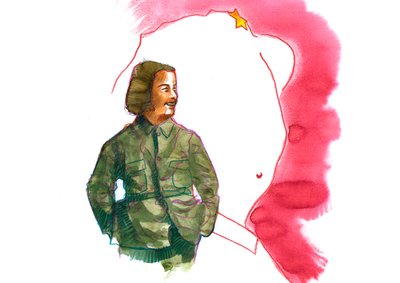 Porträt von Jiang Qing (1914-1991), Ehefrau von Mao Zedong von Alessandro Lonati