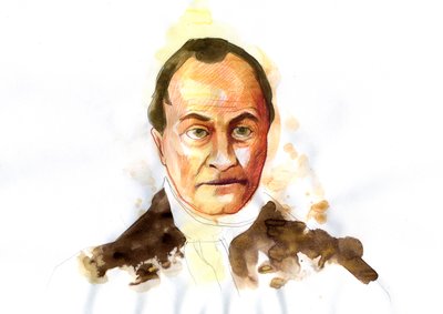 Porträt des französischen Philosophen Auguste Comte (1798-1857) von Alessandro Lonati