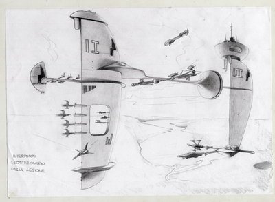 Science-Fiction-Illustration: Raumstation im Universum mit Schiffen. von Alessandro Lonati