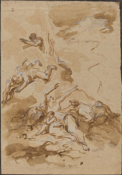 Figuren in einem Sturm von Alessandro Magnasco