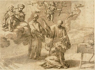 Vision der Heiligen Katharina von Siena von Alessandro Turchi