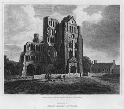 Überreste der Kelso Abbey Church (Gravur) von Alexander (after) Nasmyth