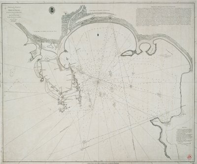 Karte des Hafens von Point de Galle. Vermessen im Januar und März 1800 von Kapitän David Inverarity. Diese Platte ist ihm gewidmet von seinem ergebensten A. Dalrymple. von Alexander Dalrymple