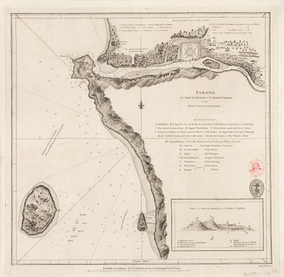 Padang - die Hauptsiedlung der niederländischen Gesellschaft an der Westküste von Sumatra von Alexander Dalrymple