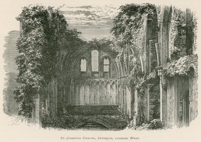 Glastonbury Abbey, St. Josephs Kapelle, Innenansicht nach Westen von Alexander Francis Lydon
