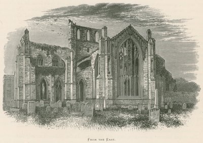 Melrose Abbey, von Osten von Alexander Francis Lydon