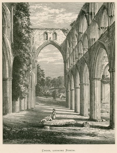 Rievaulx Abbey, Chor, Blick nach Norden von Alexander Francis Lydon