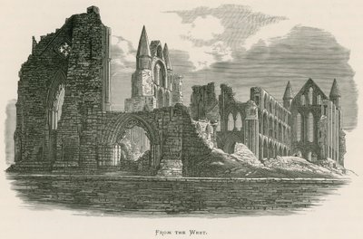 Whitby Abbey, von Westen von Alexander Francis Lydon