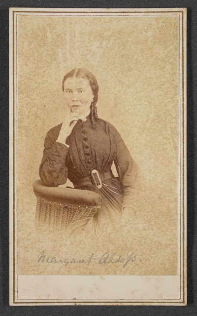 Carte-de-visite Porträt von Margaret Alsop, ca. 1865 von Alexander Gardner