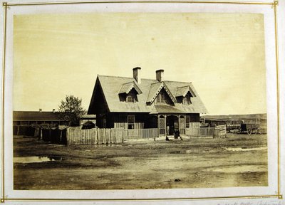 Haus von Colonel Bullock, Indianerhändler, Fort Laramie, 1868 von Alexander Gardner