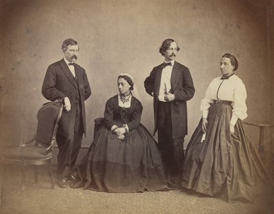Königin Emma von Hawaii und ihr Gefolge, 1865 von Alexander Gardner