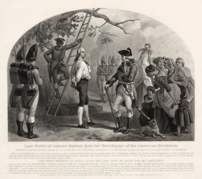 Letzte Worte von Capt. Nathan Hale von Alexander Hay Ritchie