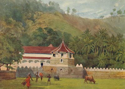 Der Tempel des Zahns, Kandy - Außenansicht von Alexander Henry Hallam Murray