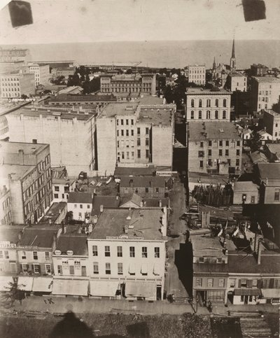 Blick nach Osten vom Kuppel des Gerichtsgebäudes in Chicago von Alexander Hesler