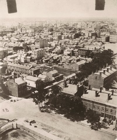 Blick nach Südwesten vom Kuppel des Gerichtsgebäudes in Chicago von Alexander Hesler