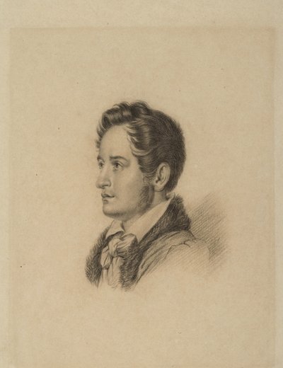 Porträt des Autors Alexander Herzen 1812-1870, ca. 1836 von Alexander Lavrentievich Vitberg