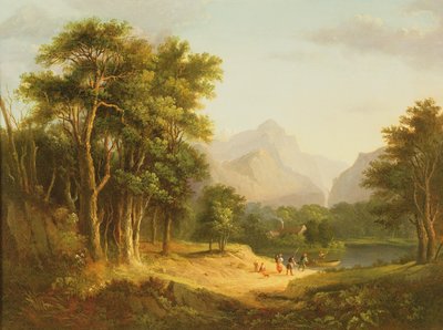 Hochlandlandschaft mit Figuren von Alexander Nasmyth