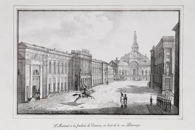 Ansicht des Arsenals und der Gießerei in St. Petersburg, Serie Ansichten von Sankt Petersburg von Alexander Pluchart
