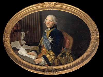 Porträt von Cesar Gabriel (1712-1785) Graf von Choiseul - Chevigny, Herzog von Praslin, Minister für auswärtige Angelegenheiten und Marine von Alexander Roslin