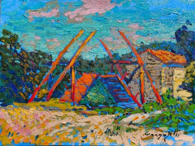 Lebhafte Landwindmühle von Alexander Shandor