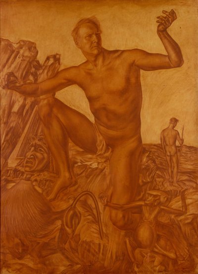 Porträt des Sängers Fjodor Schaljapin 1873-1938, 1917 von Alexander Yevgenyevich Yakovlev
