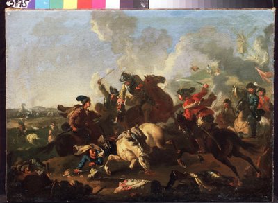 Szene aus der Schlacht von Poltawa von Alexander von Kotzebue
