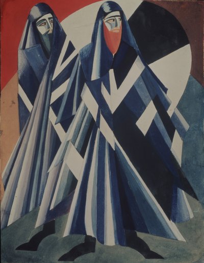 Juden. Kostümentwurf für das Theaterstück Salomé von O. Wilde, 1917 von Alexandra Alexandrowna Exter