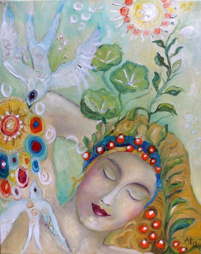 Gelassene Traumlandschaft von Alexandra Higgins