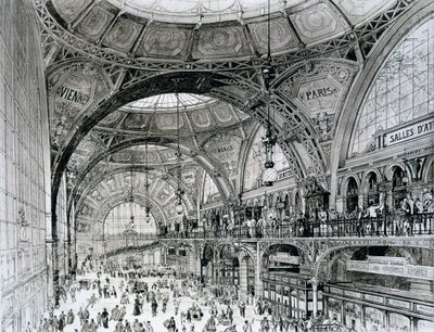 Hauptbahnhof, Bukarest, Rumänien, aus Orientalisme et Architecture Contemporaine von Alexandre Auguste Louis Marcel