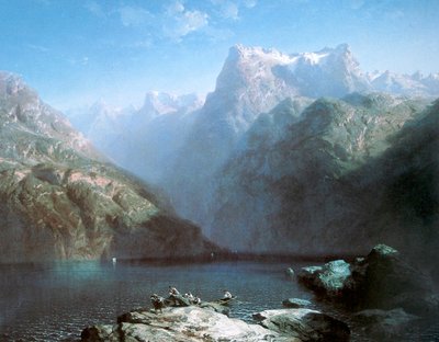 Der Vierwaldstättersee (Symphonie in Blau) von Alexandre Calame