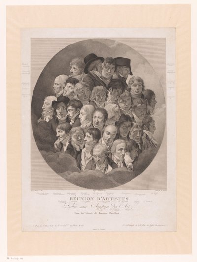 Gruppenporträt von 29 Künstlern von Alexandre Clément