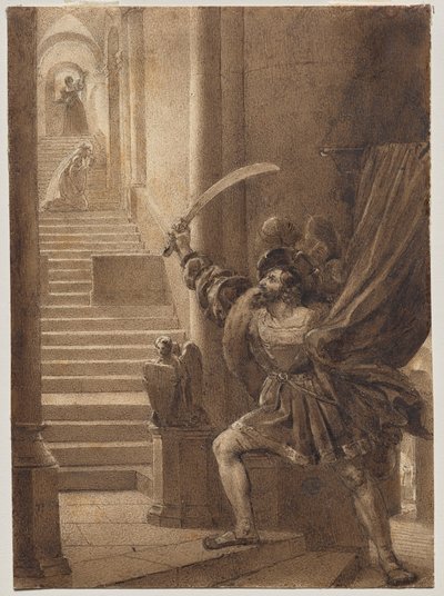 François I schwingt ein Schwert von Alexandre Evariste Fragonard