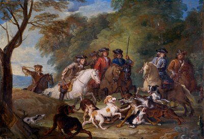 Studie für Die Wolfsjagd von Alexandre Francois Desportes