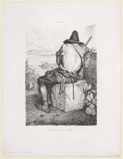 Schweinehirt, 1843 von Alexandre Gabriel Decamps