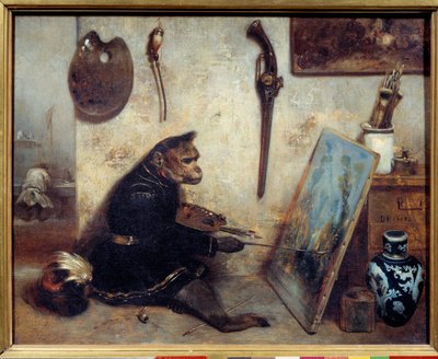 Der Affenmaler von Alexandre Gabriel Decamps