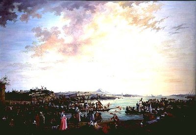 Blick auf den Fluss Tejo, Portugal von Alexandre Jean Noel