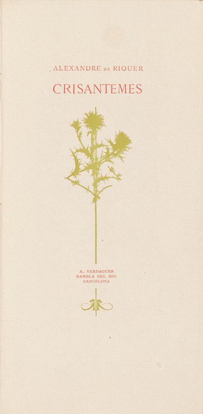 Chrysanthemen von Alexandre de Riquer