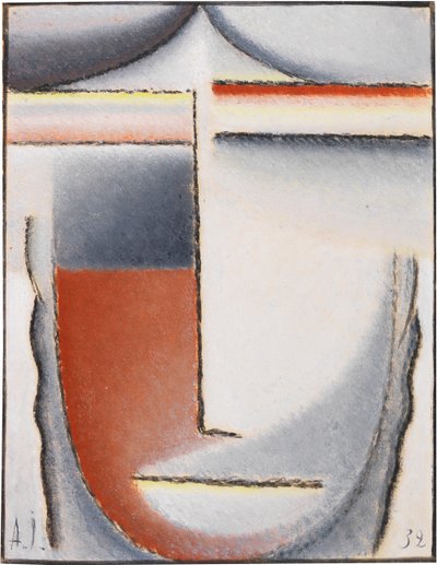 Winterstimmung Abstrakter Kopf, 1932 von Alexei Javlensky von