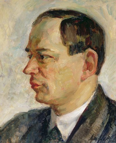 Porträt von Vissarion Schebalin (1902-63) 1933 von Alexei Nikolayevich Arzhenikov