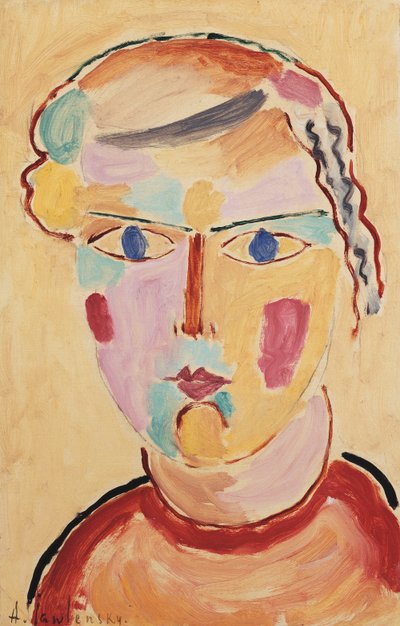 Mädchenkopf, helle Erscheinung, 1916 von Alexej von Jawlensky